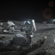 Artist’s conception of a crewed mission to the lunar surface.